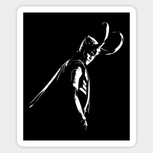 LOKI white art Magnet